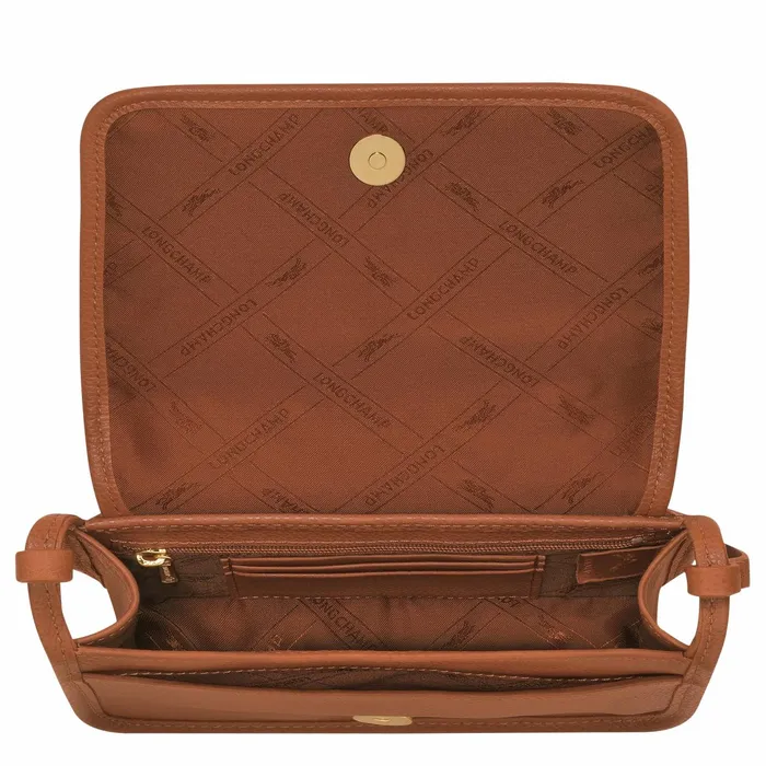 Women Le Foulonn XS Clutch Caramel Longchamp Leather Clutches