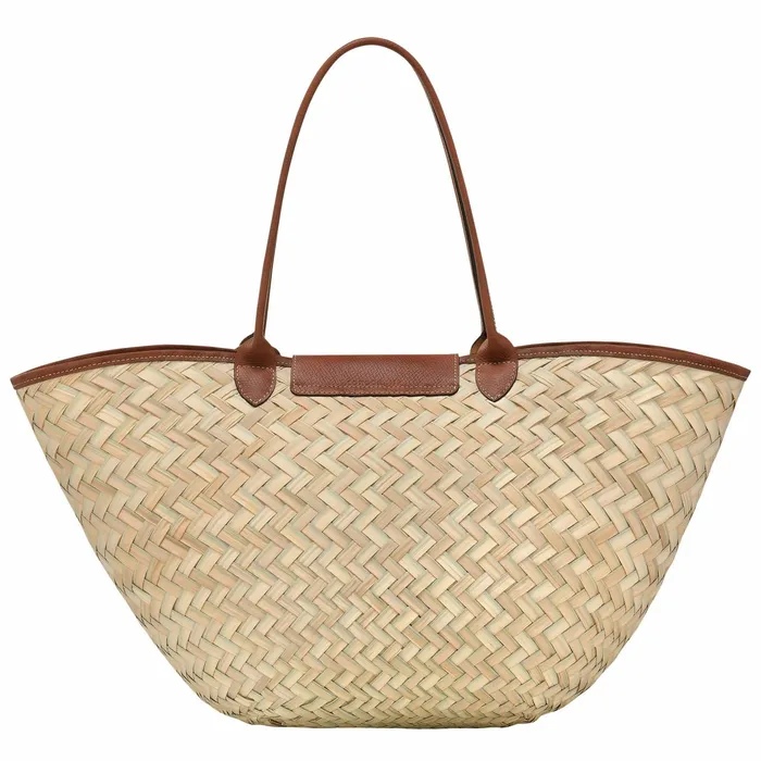 Women Le Panier Pliage XL Basket Bag Brown Longchamp Handbags