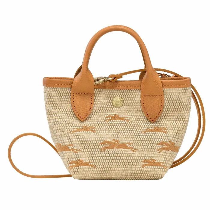 Women Le Panier Pliage XS Basket Apricot Longchamp Handbags