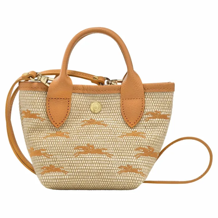 Women Le Panier Pliage XS Basket Apricot Longchamp Handbags