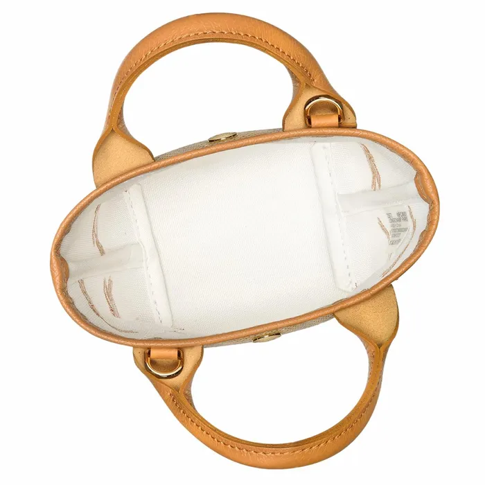 Women Le Panier Pliage XS Basket Apricot Longchamp Handbags