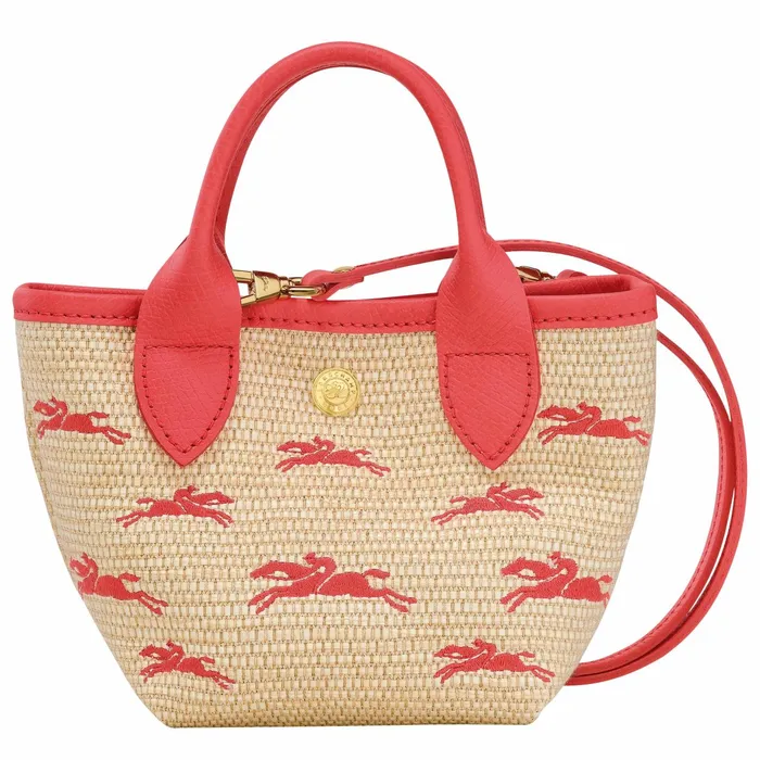 Women Le Panier Pliage XS Basket Strawberry Longchamp Handbags