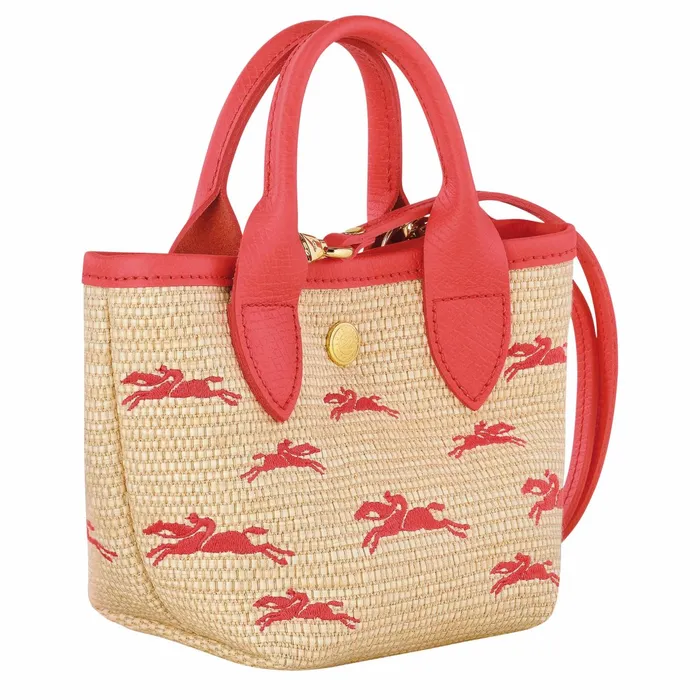 Women Le Panier Pliage XS Basket Strawberry Longchamp Handbags