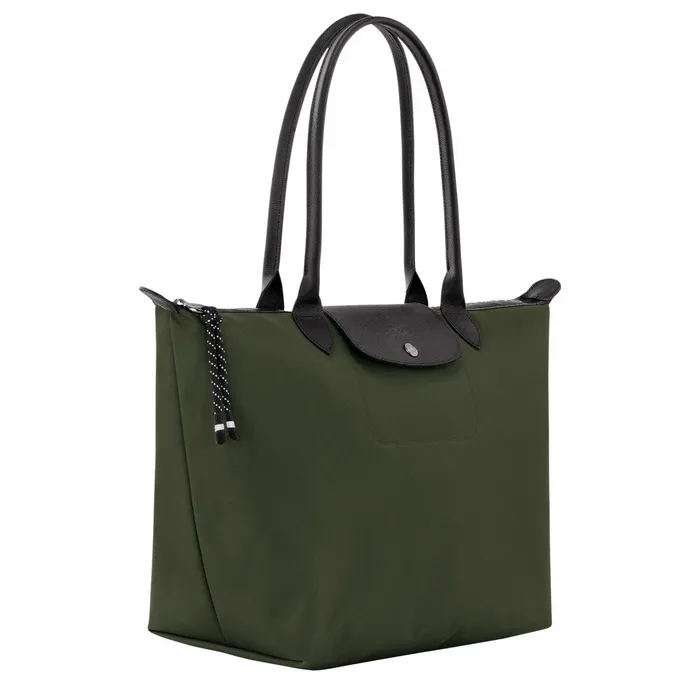 Women Le Pliage Energy L Tote Bag Khaki Longchamp Shoulder Bags