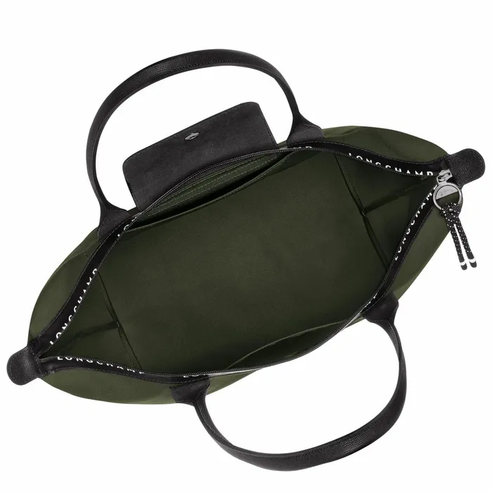Women Le Pliage Energy L Tote Bag Khaki Longchamp Shoulder Bags