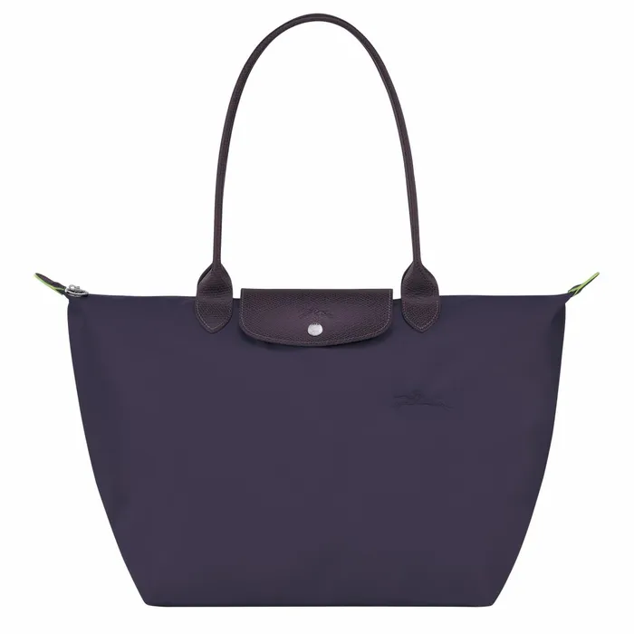 Women Le Pliage Green L Tote Bag Bilberry Longchamp Shoulder Bags