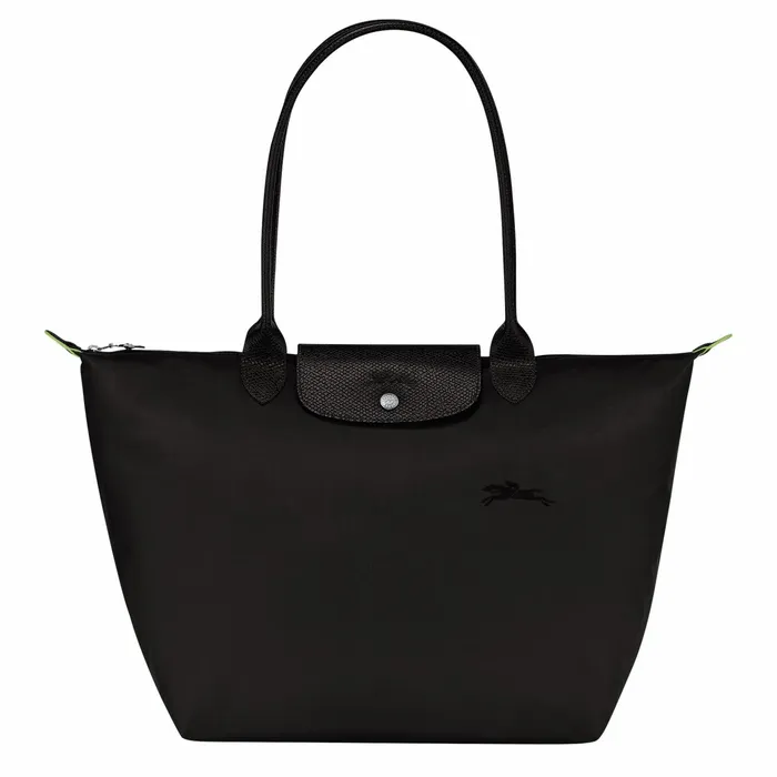 Women Le Pliage Green L Tote Bag Black Longchamp Shoulder Bags