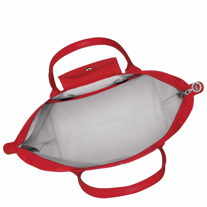Women Le Pliage Green L Tote Bag Tomato Longchamp Shoulder Bags