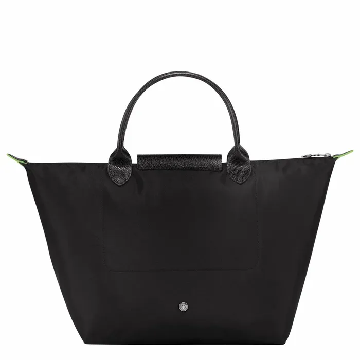 Women Le Pliage Green M Handbag Black Longchamp Handbags