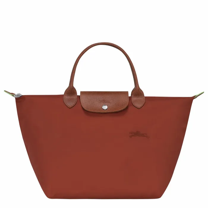 Women Le Pliage Green M Handbag Chestnut Longchamp Handbags