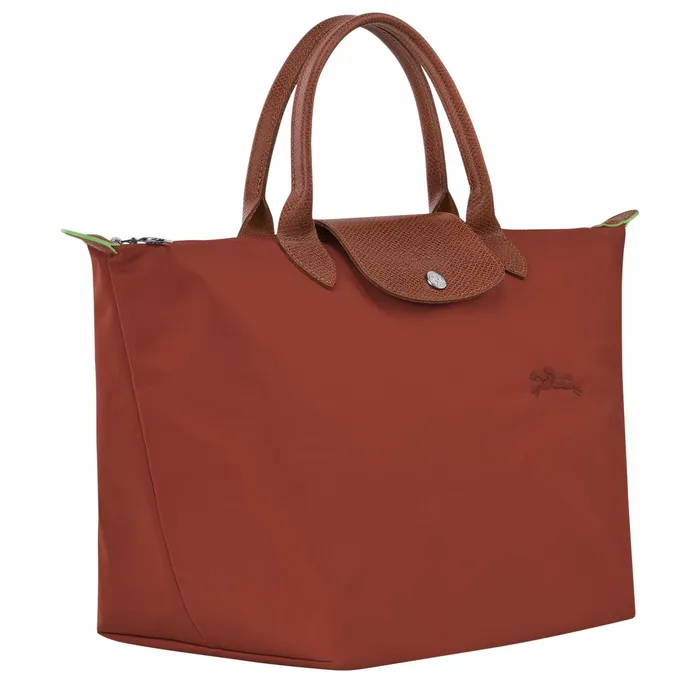 Women Le Pliage Green M Handbag Chestnut Longchamp Handbags