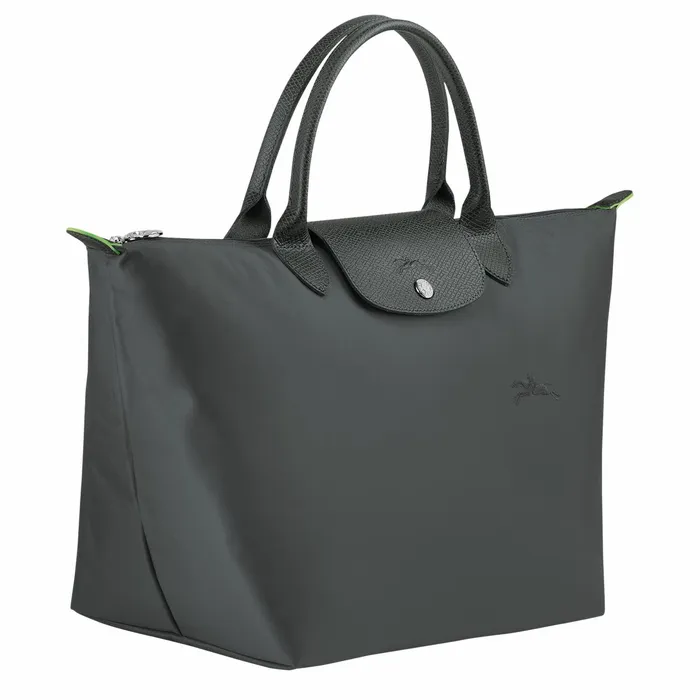 Women Le Pliage Green M Handbag Graphite Longchamp Handbags