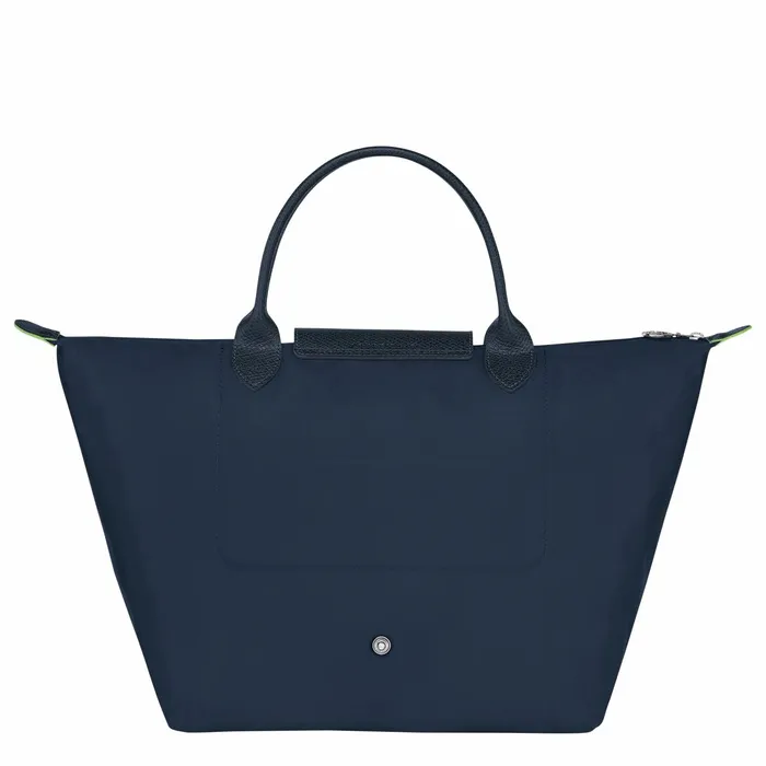 Women Le Pliage Green M Handbag Navy Longchamp Handbags