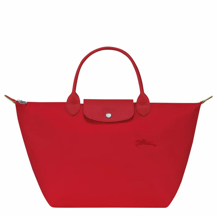 Women Le Pliage Green M Handbag Tomato Longchamp Handbags