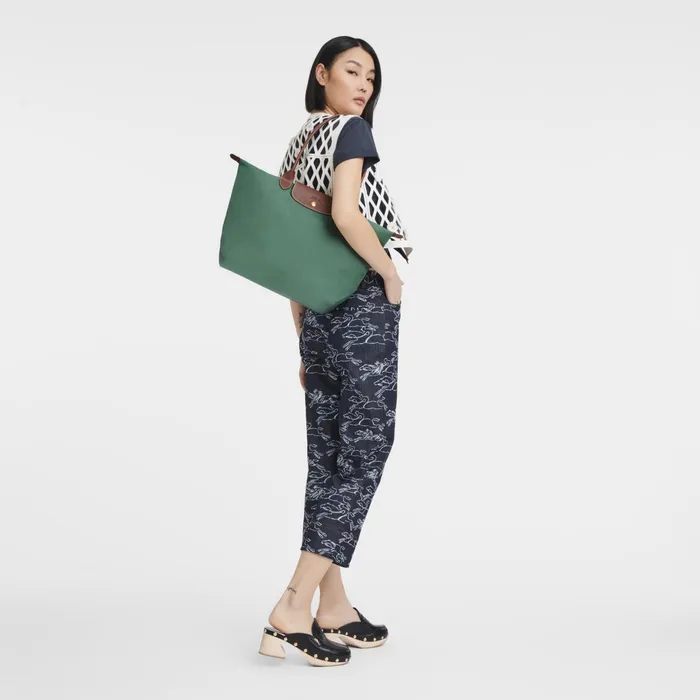 Women Le Pliage Original L Tote Bag Sage Longchamp Shoulder Bags