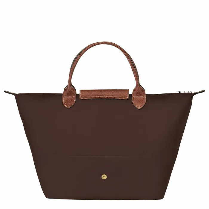 Women Le Pliage Original M Handbag Ebony Longchamp Handbags