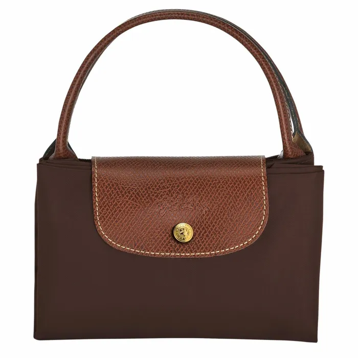 Women Le Pliage Original M Handbag Ebony Longchamp Handbags