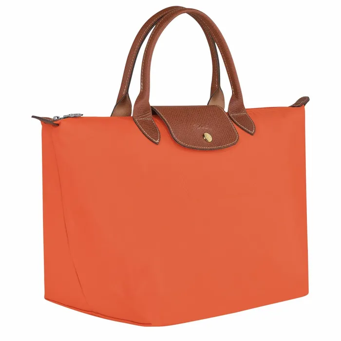 Women Le Pliage Original M Handbag Orange Longchamp Handbags