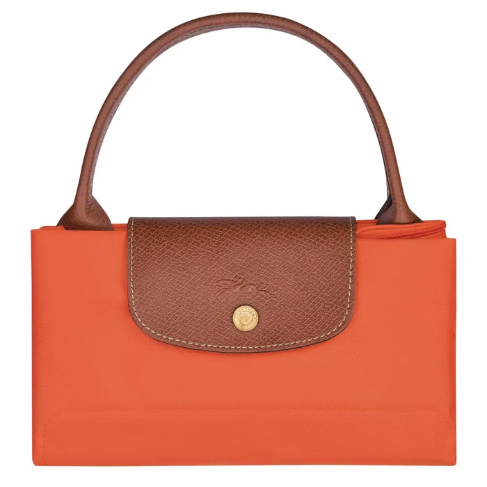 Women Le Pliage Original M Handbag Orange Longchamp Handbags