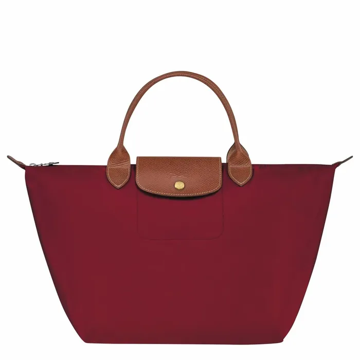 Women Le Pliage Original M Handbag Red Longchamp Handbags
