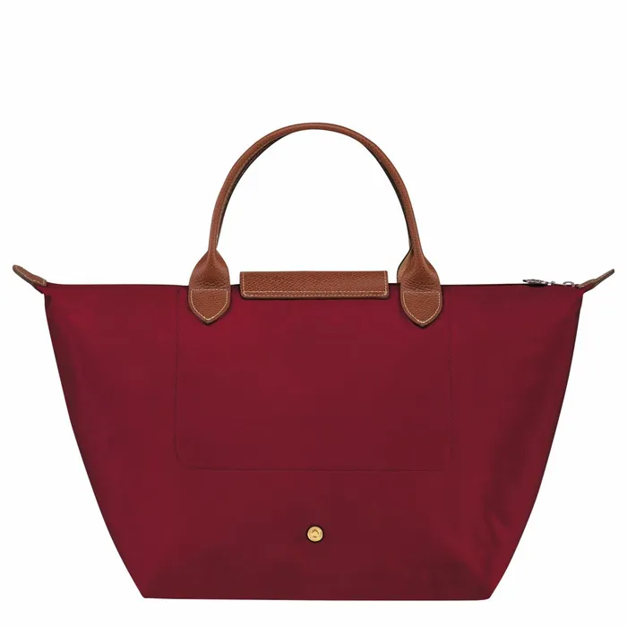 Women Le Pliage Original M Handbag Red Longchamp Handbags