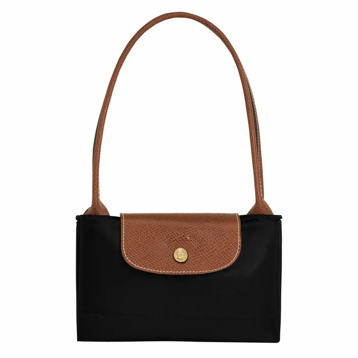 Women Le Pliage Original M Tote Bag Black Longchamp Shoulder Bags