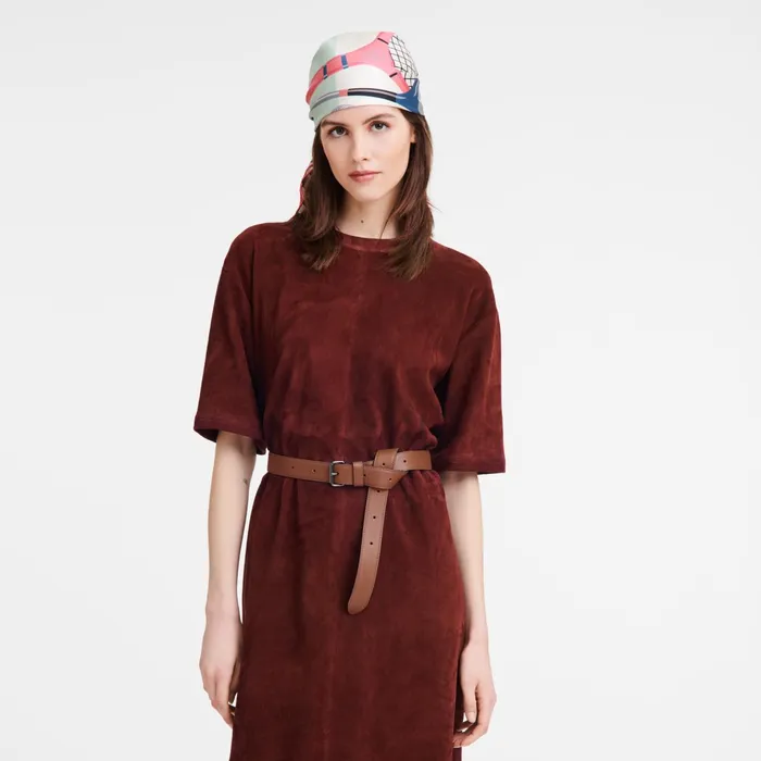 Women Le Pliage Xtra Ladie039s Belt Cognac Longchamp Belts