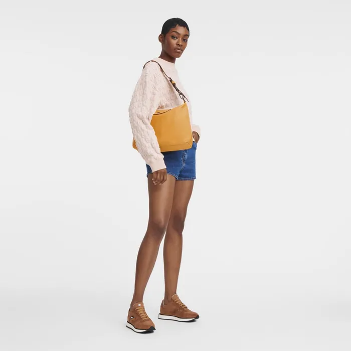 Women Le Pliage Xtra M Hobo Bag Apricot Longchamp Shoulder Bags