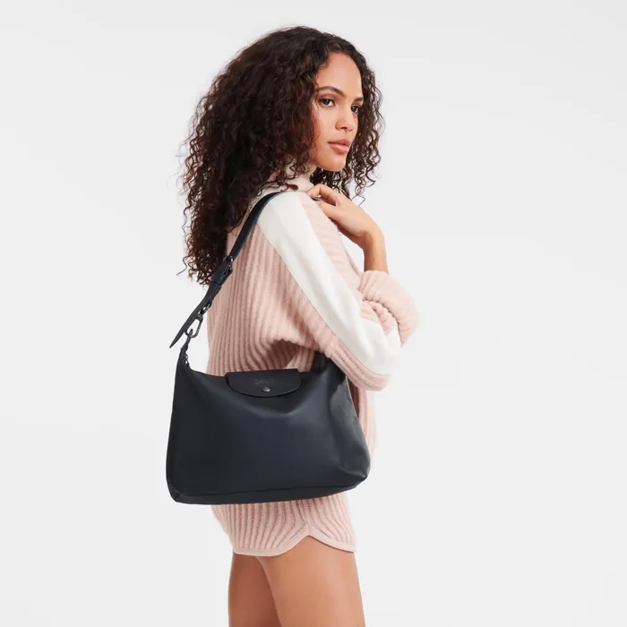 Women Le Pliage Xtra M Hobo Bag Black Longchamp Shoulder Bags