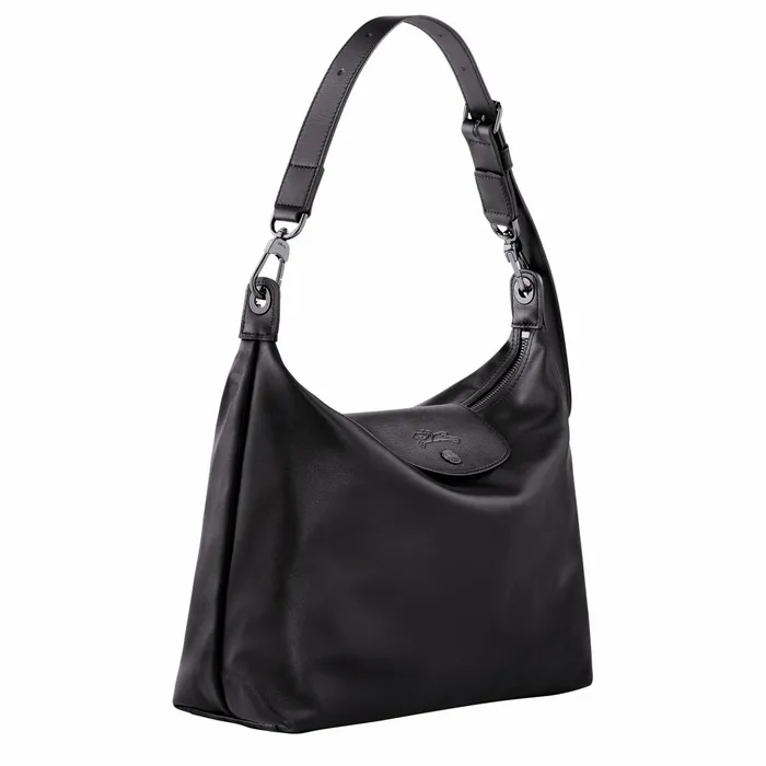 Women Le Pliage Xtra M Hobo Bag Black Longchamp Shoulder Bags