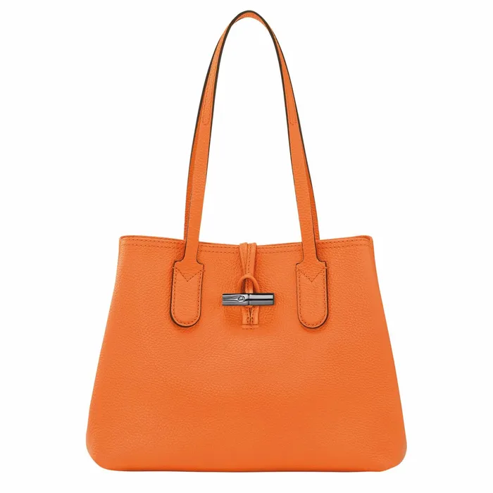 Women Le Roseau Essential M Tote Bag Orange Longchamp Shoulder Bags