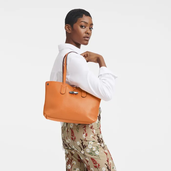 Women Le Roseau Essential M Tote Bag Orange Longchamp Shoulder Bags