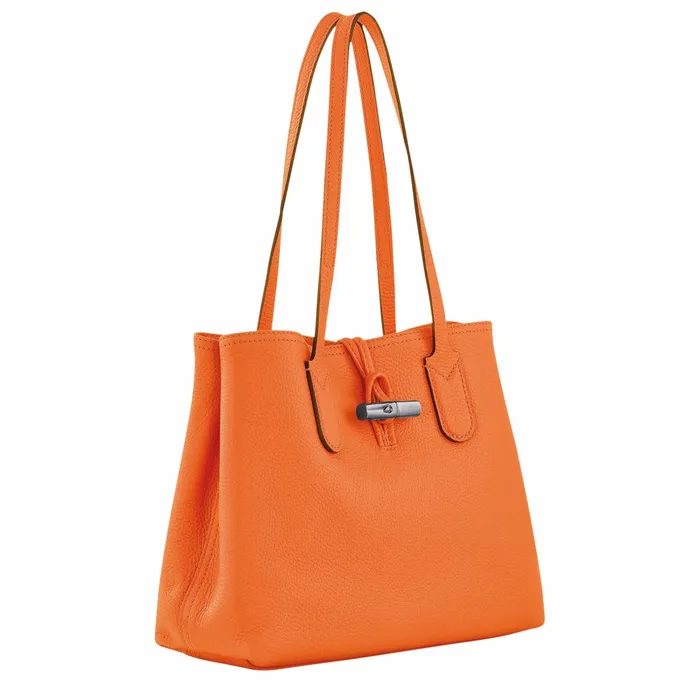Women Le Roseau Essential M Tote Bag Orange Longchamp Shoulder Bags
