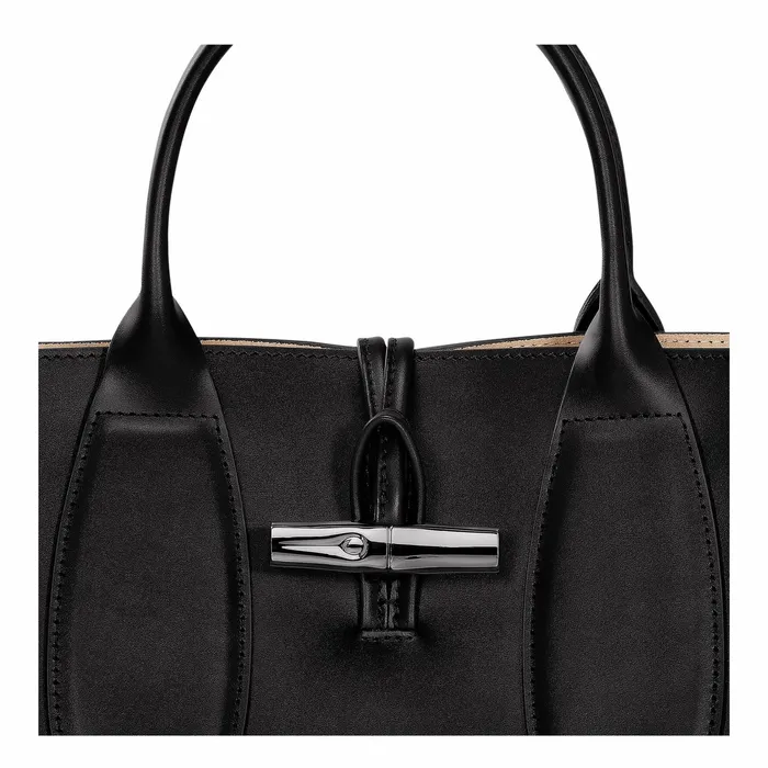 Women Le Roseau M Handbag Black Longchamp Handbags