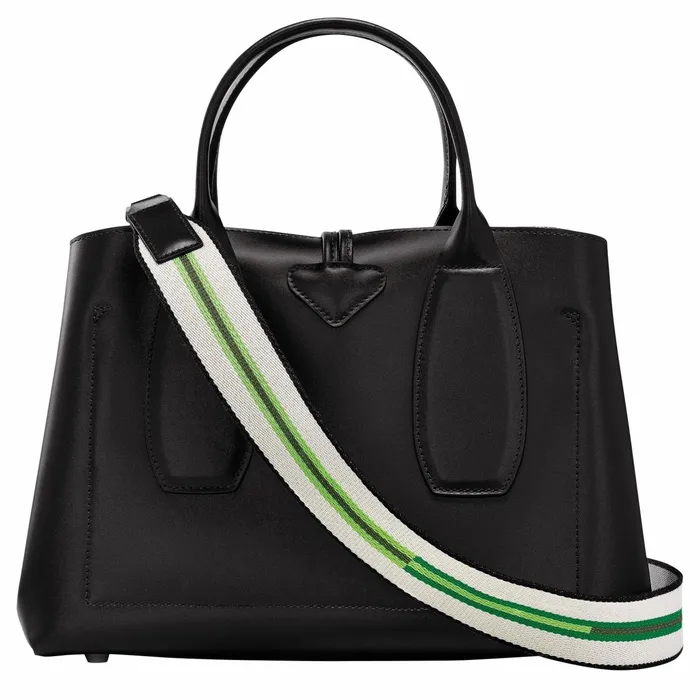 Women Le Roseau M Handbag Black Longchamp Handbags