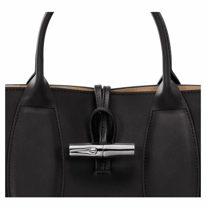 Women Le Roseau M Handbag Black Longchamp Handbags