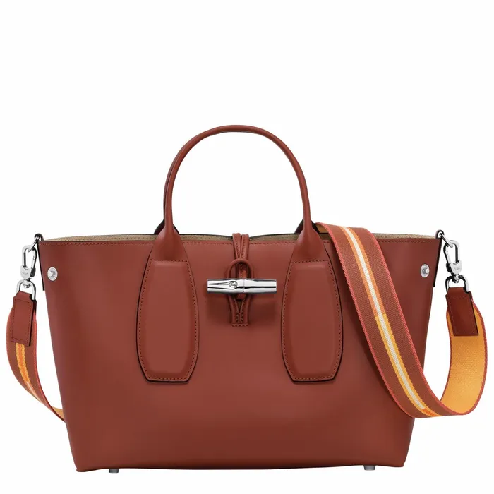 Women Le Roseau M Handbag Mahogany Longchamp Handbags