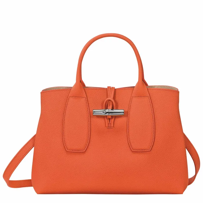 Women Le Roseau M Handbag Orange Longchamp Handbags