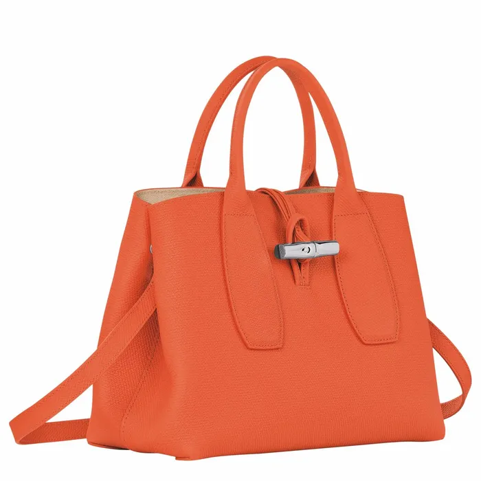 Women Le Roseau M Handbag Orange Longchamp Handbags