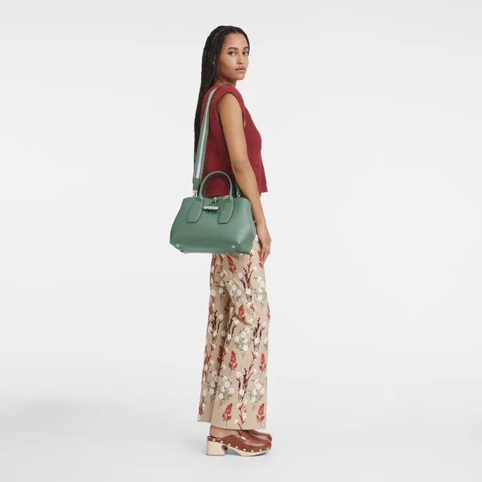 Women Le Roseau M Handbag Sage Longchamp Handbags