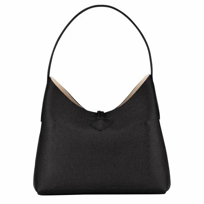 Women Le Roseau M Hobo Bag Black Longchamp Shoulder Bags