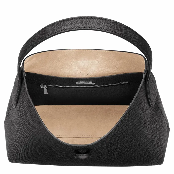 Women Le Roseau M Hobo Bag Black Longchamp Shoulder Bags