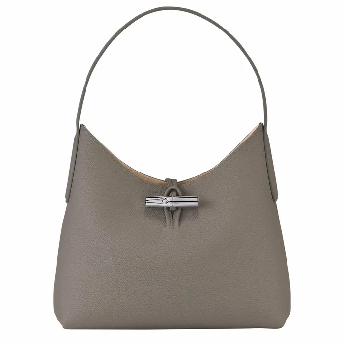 Women Le Roseau M Hobo Bag Turtledove Longchamp Shoulder Bags