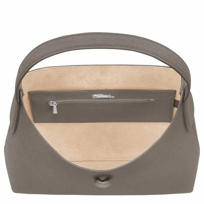 Women Le Roseau M Hobo Bag Turtledove Longchamp Shoulder Bags