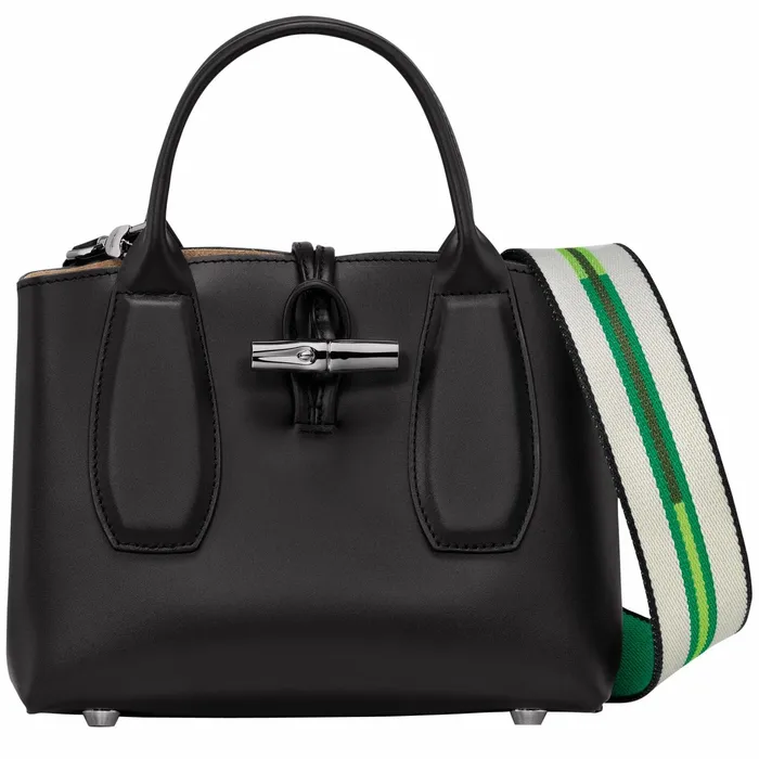 Women Le Roseau S Handbag Black Longchamp Handbags