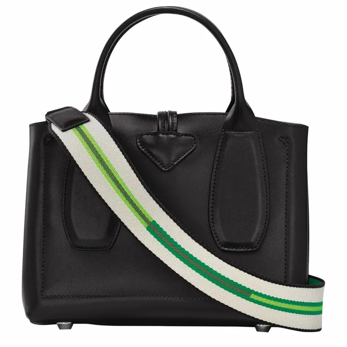 Women Le Roseau S Handbag Black Longchamp Handbags