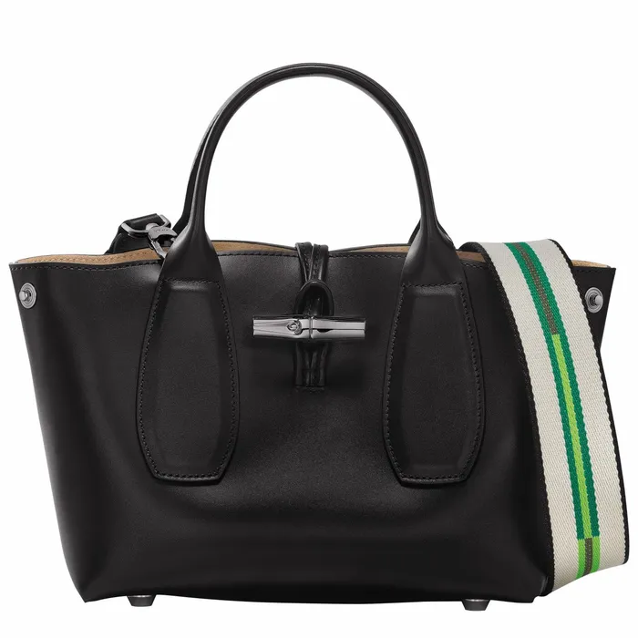 Women Le Roseau S Handbag Black Longchamp Handbags