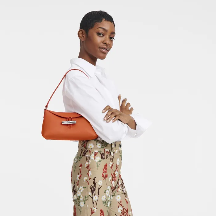 Women Le Roseau S Hobo Bag Orange Longchamp Shoulder Bags