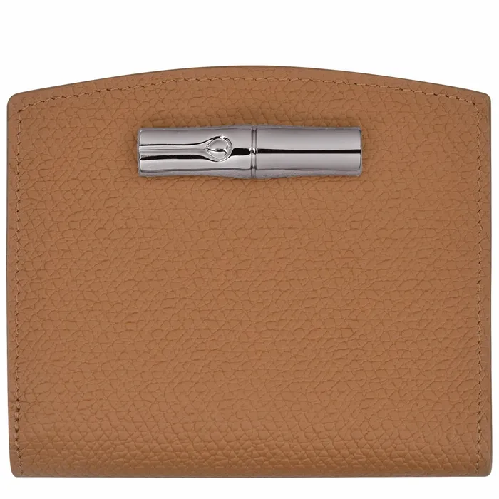 Women Le Roseau Wallet Natural Longchamp Leather Wallets