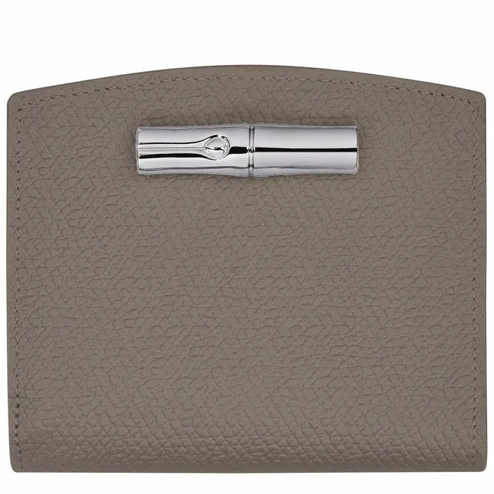 Women Le Roseau Wallet Turtledove Longchamp Leather Wallets